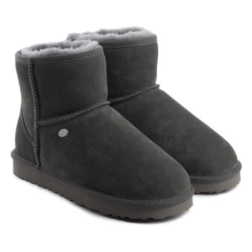 Ladies Mini Classic Sheepskin Boots Granite Extra Image 4